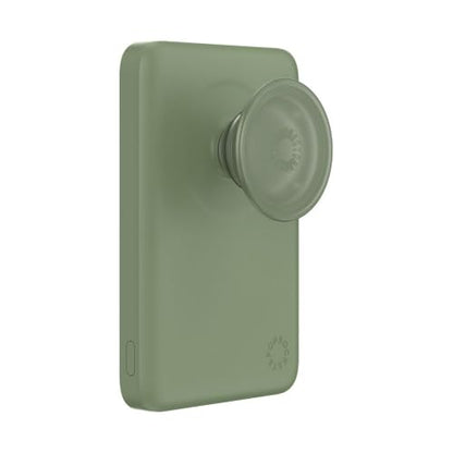 PopSockets PowerPack Phone Charger with MagSafe- Eucalyptus - color: Eucalytpus
