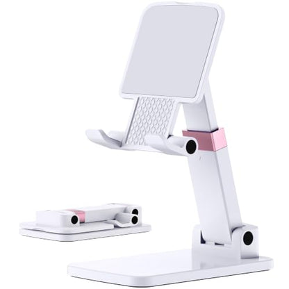 Cell Phone Stand Cute Mobile Holder For iPhone Desk Office Accessories - color: 01-White