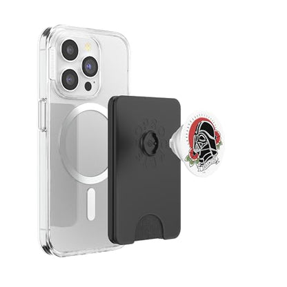 Star Wars Darth Vader Floral Classic Tattoo Design PopSockets PopWallet for MagSafe - style: Magnetic PopWallet