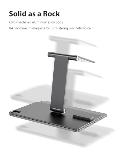 KU XIU Magnetic Wireless Charging Stand for iPad Air 13" & iPad Pro 12.9" - size: iPad Pro 12.9"/ iPad Air 13"-M2/M3/M4