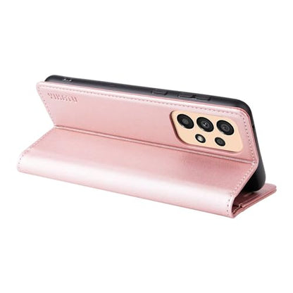 Compatible with Samsung Galaxy A23 Wallet Case PU Leather Flip Folio Case with Card Holder Magnetic Closure Shockproof Protective Phone Cover Rose Gold - color: Rose Gold, size: Samsung A23