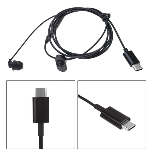 1-Pack USB Type C Single Ear Headset with Noise Reducing Microphone Call Center Headphone for Computer PC Office Communication