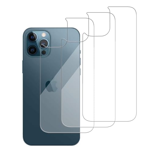 3 Pack Glass Back Screen Protector for iPhone 12 Pro Max 2020 6.7" - size: iPhone 12 Pro Max 2020