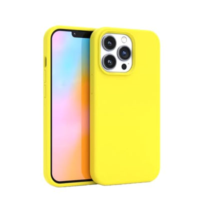 FELONY CASE - iPhone 14 Pro Case - Stylish Neon Yellow Silicone Phone Cover | Soft Touch Slim Cover with Anti-Scratch Microfiber Lining, 360° Shockproof & Full Body Protection - color: Neon Yellow, size: iPhone 14 Pro
