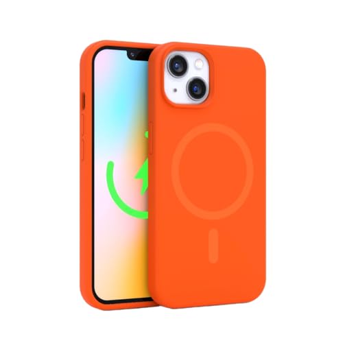 FELONY CASE - Stylish Neon Orange Phone Cover for iPhone 13/14 | Compatible with MagSafe - 360° Shockproof Protective Cases Designed for Apple iPhone 13/14 - color: Neon Orange, size: iPhone 13/14 w MagSafe