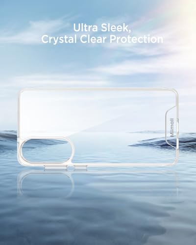 Miimall for Samsung Galaxy S25 Edge Case Clear, Anti-Yellowing Anti-Fingerprint Clear Phone Case | Mil-Grade Protection Slim Shockproof | Thin Anti-Scratch Transparent Rugged Cover for S25Edge