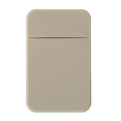 Apricot Phone Card Holder Pocket - Adhesive Mobile Phone Pouch for Men & Women - color: Apricot