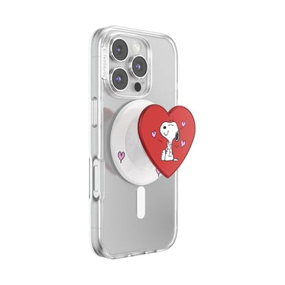 PopSockets Phone Grip for MagSafe, Magnetic Holder- Snoopy's Big Heart - color: Snoopy's Big Heart, style: MagSafe
