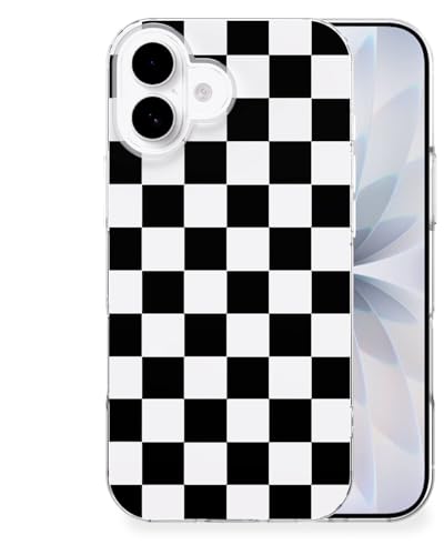 Feams for iPhone 17 Case [Compatible with Magsafe] Slim Shockproof Protective TPU Phone Cover for iPhone 17 6.3" Women Girls, Black Checkered - color: Black Checkered, size: for iPhone 17 (6.3 Inch)