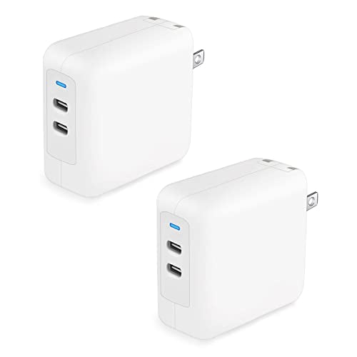 USB C Charger Block, 35W iPhone Fast Charger Dual USB C Port Compact Power Adapter for iPhone 14 Pro/14 Pro Max,13 Pro, iPad, PPS Samsung Galaxy（2 Pack）
