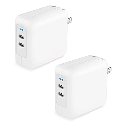 USB C Charger Block, 35W iPhone Fast Charger Dual USB C Port Compact Power Adapter for iPhone 14 Pro/14 Pro Max,13 Pro, iPad, PPS Samsung Galaxy（2 Pack）