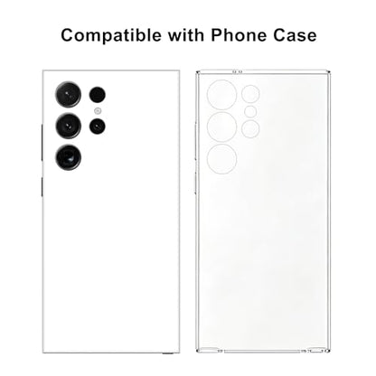 2 Pack Skin Wraps Compatible with Samsung Galaxy S24 Ultra (White) - color: White