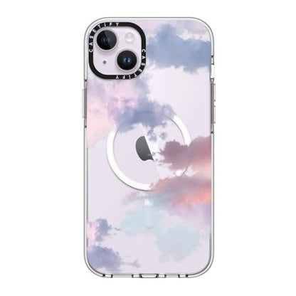 CASETiFY for iPhone 14 Plus Case - Impact Clear Compatible with MagSafe | Not Yellowing | 6.6 ft. 3X Military Grade Drop Protection | Clouds | Clear - color: Clouds, size: Iphone 14 Plus (6.7")