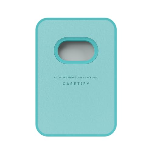 CASETiFY Snappy Ripple Wallet [Campatible with Magsafe] - Mint Blue - color: Mint Blue