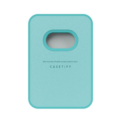 CASETiFY Snappy Ripple Wallet [Campatible with Magsafe] - Mint Blue - color: Mint Blue