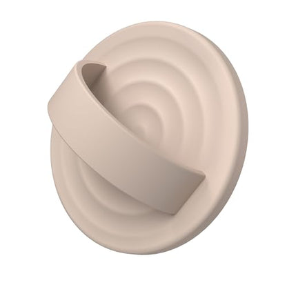 Magnetic Phone Grip for MagSafe, Silicone Ring Grip, Oat - color: Oat