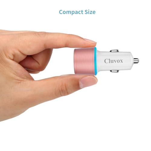 36W Fast USB Car Charger for Samsung A57/A56/A55/A37/A17/A36 Android-Pink - color: Rose Gold