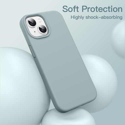 JETech Silicone Case for iPhone 14, Succulent | Silky Soft Touch, Shockproof Protection, Scratch Resistant, Microfiber Lining - color: Succulent, size: iPhone 14