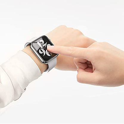 Misxi 2 Pack Hard PC Case with Tempered Glass Screen Protector Compatible with Apple Watch SE 3 SE 2 SE Series 6 Series 5 Series 4 40mm, 1 Sliver + 1 Transparent - color: 1 Silver + 1 Transparent, size: 40mm (Se3/Se2/Se/6/5/4)