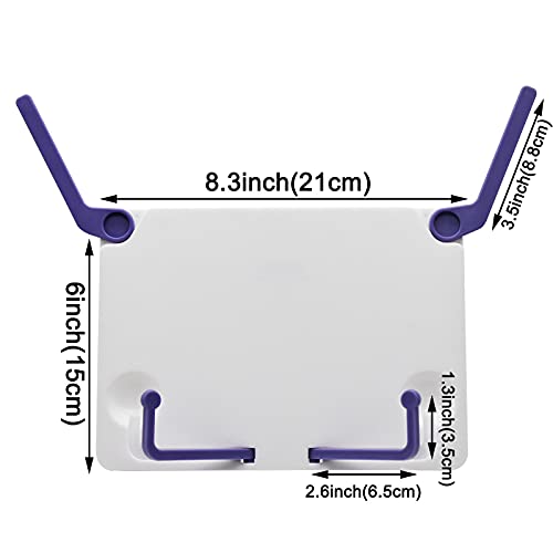 Maydahui Mini Desktop Book Stand (Max Size 12 X 6 Inches) Portable
