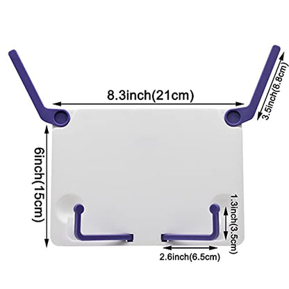 Maydahui Mini Desktop Book Stand (Max Size 12 X 6 Inches) Portable