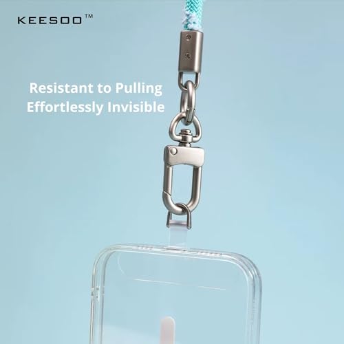 360 Degree Rotatable Clear Transparent TPU Mobile Phone Tether Tabs - Compatible with Lanyards and Mobile Phone Accessories, 2-Pack(TPU-Transparent) - color: 01 High-toughness Tpu-clear