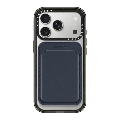 CASETiFY Snappy BioVeg Tumbled Wallet [Compatible with Magsafe] - Navy - color: Navy