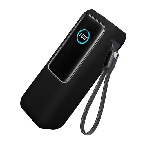 kwmobile Case Compatible with Anker Power Bank 25000mAh (A1695H11) - Portable Powerbank Cover - External Battery Charger Bag, Shockproof - Black - color: black