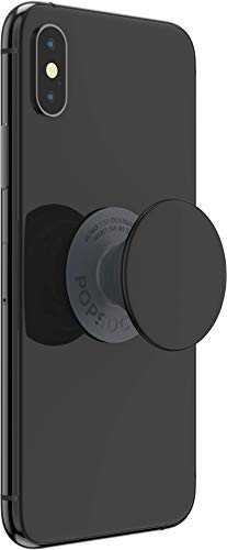 PopSockets Phone Grip with Expanding Kickstand, Adhesive Grip - Black