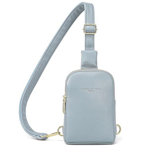 Travel Small Sling Bag for Women Anti Theft Crossbody Bags Purses Cross Body Fanny Pack Over the Shoulder Bag(0-Light Blue) - color: Light Blue