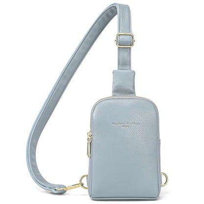 Travel Small Sling Bag for Women Anti Theft Crossbody Bags Purses Cross Body Fanny Pack Over the Shoulder Bag(0-Light Blue) - color: Light Blue