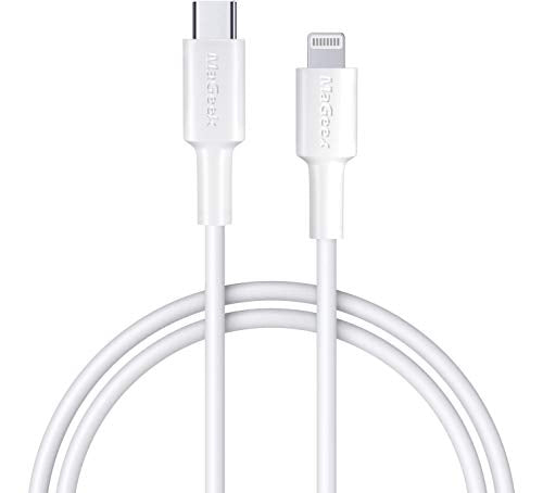 MaGeek USB C to Lightning Cable 3ft, [Apple MFi Certified] 3.3ft iPhone PD Charger Compatible with iPhone 13/13 Pro Max/12/11/X/XS/XR/XS/8 Plus, iPad Air/Air Pods, Supports Power Delivery - color: 1pc_3.3ft_White