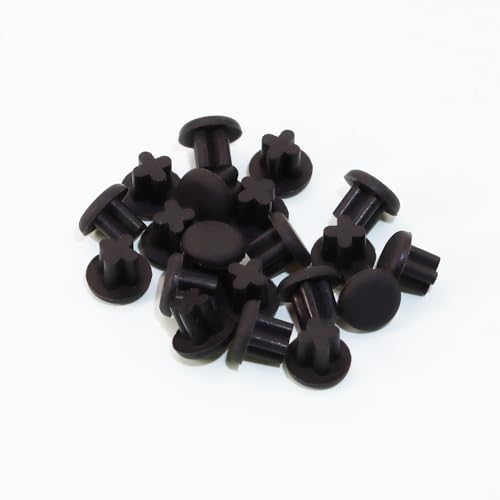 Shapenty 3.5mm Rubber Dust Plugs Caps Protector Anti-Dust Headphone Jack Dust Plugs Cover for Earphone Mobile Phone Laptop Desktop Computer, 20PCS (Black) - color: Black