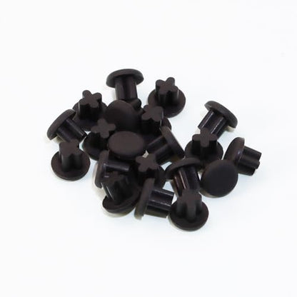 Shapenty 3.5mm Rubber Dust Plugs Caps Protector Anti-Dust Headphone Jack Dust Plugs Cover for Earphone Mobile Phone Laptop Desktop Computer, 20PCS (Black) - color: Black