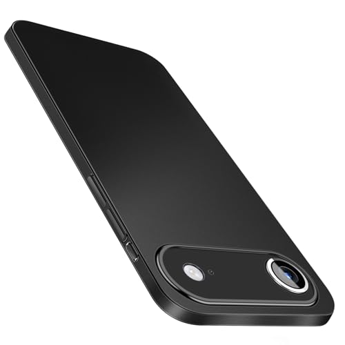 for iPhone 17 Air Slim Case,Paper-Thin Transparent Finish Skin Back Case [Non Yellowing] Ultra Protective Cover with Camera Protection 6.5 Inch (Black) - color: Black, size: for iPhone 17 Air 6.5inch