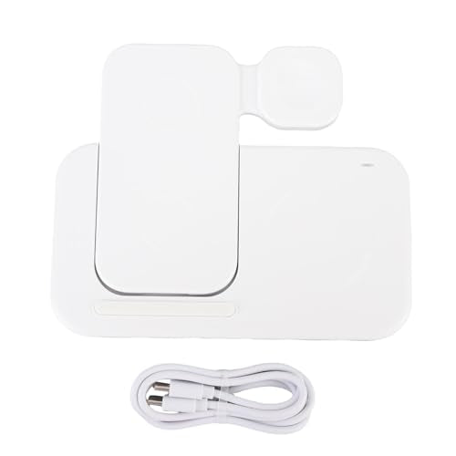 Foldable 4 in 1 Wireless Charging Station Phones Earphones Watch Charger Stand Lightweight for Travel Work