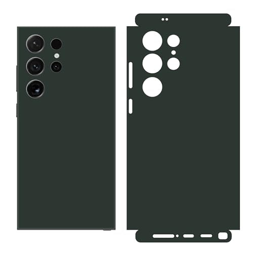 2 Pack Skin Wraps Compatible with Samsung Galaxy S24 Ultra (Dark Green) - color: Dark Green