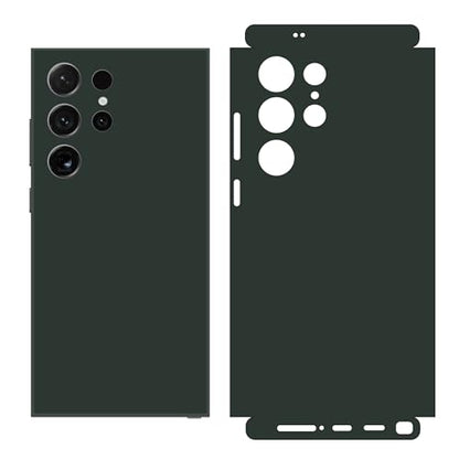 2 Pack Skin Wraps Compatible with Samsung Galaxy S24 Ultra (Dark Green) - color: Dark Green