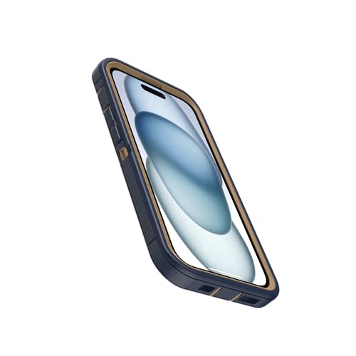 OtterBox iPhone 17e & iPhone 16e (Only) - Defender Series Case - Blue Suede Shoes - Screenless - Rugged & Durable - with Port Protection - Holster Clip Includes - Microbial Defense Protection - color: Blue Suede Shoes, style: Non-MagSafe