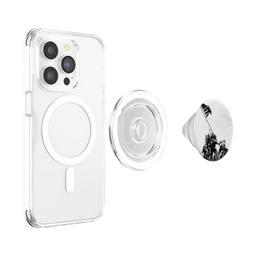 Iwo Jima Image Vintage American Flag PopSockets PopGrip for MagSafe - style: Magnetic PopGrip
