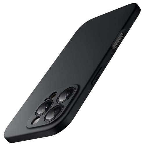 JETech Slim Case for iPhone 16 Pro, Black Titanium | Camera Lens Protection, Soft TPU Design, Matte Finish, Shockproof Protection - color: Black, size: iPhone 16 Pro