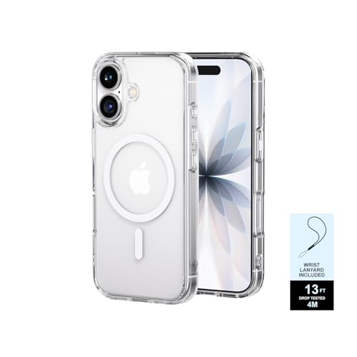 PAUL B for 2025 iPhone 17 Case (Compatible with MagSafe) Military Grade Drop Protection(Drop Tested up to 13FT) Anti Yellowing | Magnetic Rugged Shockproof Phone Cover (Clear, iPhone 17) - color: Clear, size: iPhone 17