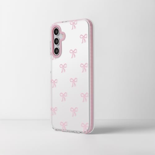 Dumkery Girly Phone Case Compatible with Samsung Galaxy A15 5G, Cute Bow Aesthetic Pattern Galaxy A15 4G Cases, Soft Clear TPU Shockproof Bumper Cover for Girls Women - size: Samsung Galaxy A15