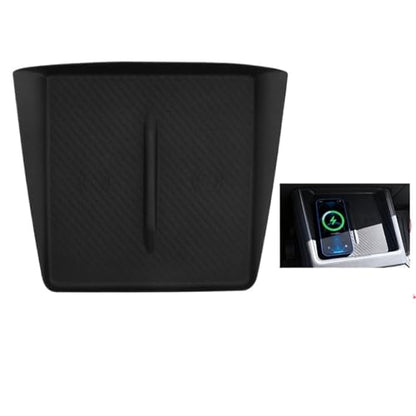 Universal Non-Slip Wireless Charging Silicone Pad, Central Control Charger Protector Mat