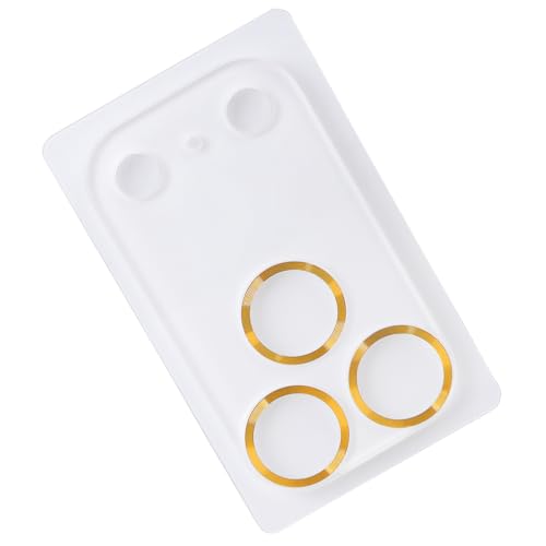 Temper Glass Lens Protector for Phone 17 Matte Finish Anti-Fingerprint Scratchproof Shield Lens Protector - color: Gold