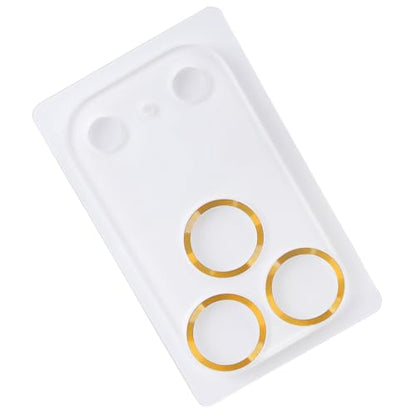 Temper Glass Lens Protector for Phone 17 Matte Finish Anti-Fingerprint Scratchproof Shield Lens Protector - color: Gold