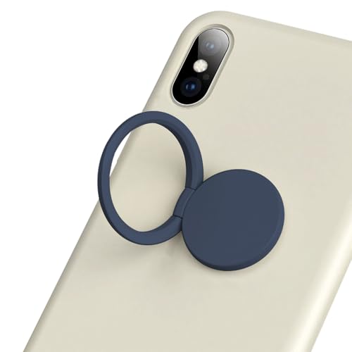 TENOC Phone Grip Sticky 360° Rotation Universal Stand Finger Ring Holder Slim Kickstand for Cell Phone Case, Blue