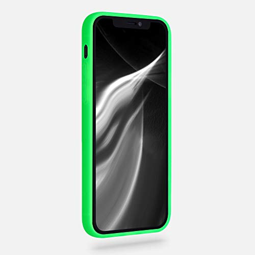 kwmobile Case Compatible with Apple iPhone 12 / iPhone 12 Pro Case - Soft Slim Protective TPU Silicone Cover - Neon Green - color: neon green