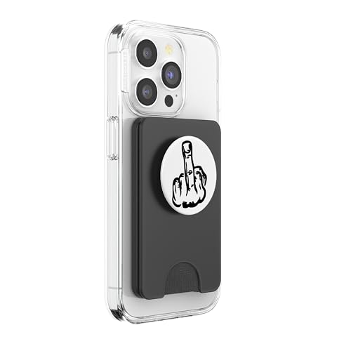 Fuck Off - Middle Finger Phone Popper PopSockets PopWallet for MagSafe - style: Magnetic PopWallet