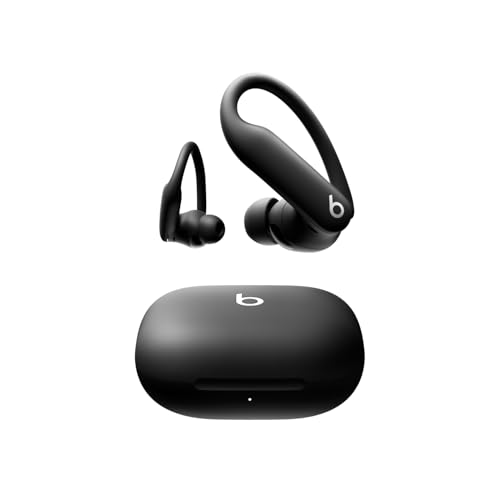 Beats Powerbeats Pro 2 - Wireless Noise Cancelling Workout Earbuds with Secure- Fit Earhooks, Up to 45-Hour Battery with Charging Case, Sweat & Water Resistant, Heart Rate Monitoring - Jet Black - color: Jet Black, style: Powerbeats Pro 2